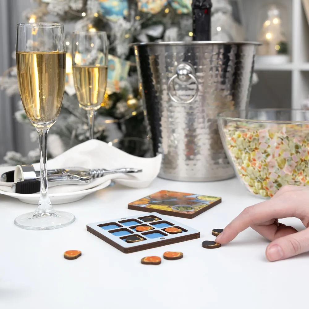 Игра крестики-нолики «Criss Cross. Праздничный стол» заказать онлайн с вашим дизайном на заказ в Москве и области