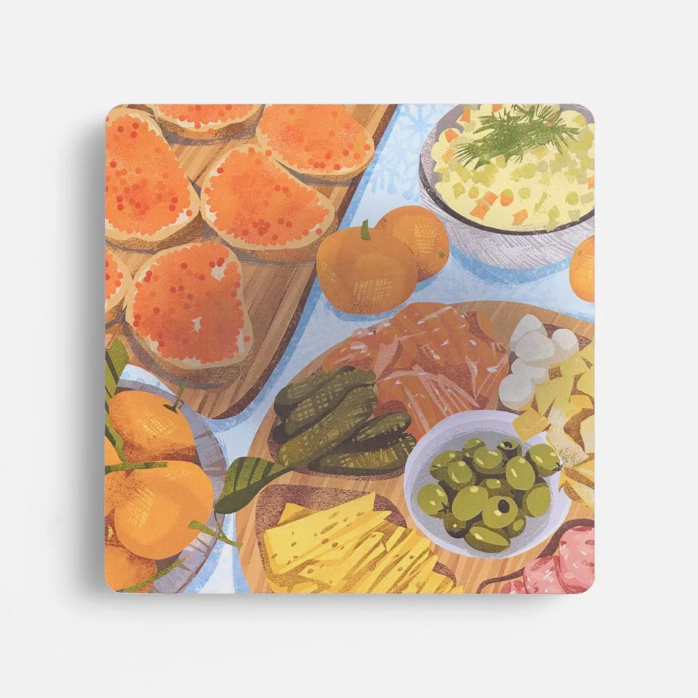 Игра крестики-нолики «Criss Cross. Праздничный стол» заказать онлайн с вашим дизайном на заказ в Москве и области