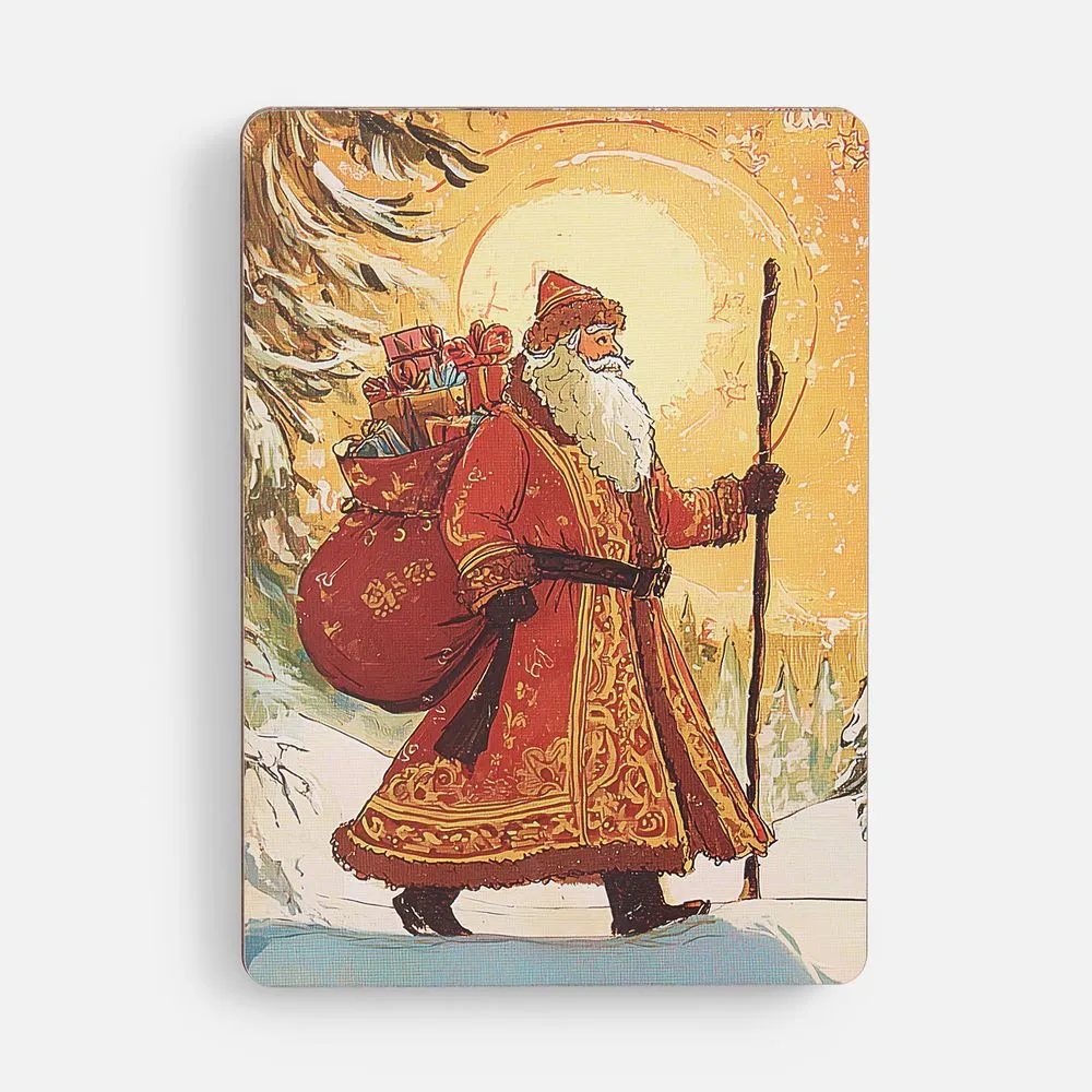 Пазл фигурный «Дед Мороз» заказать онлайн с вашим дизайном на заказ в Москве и области