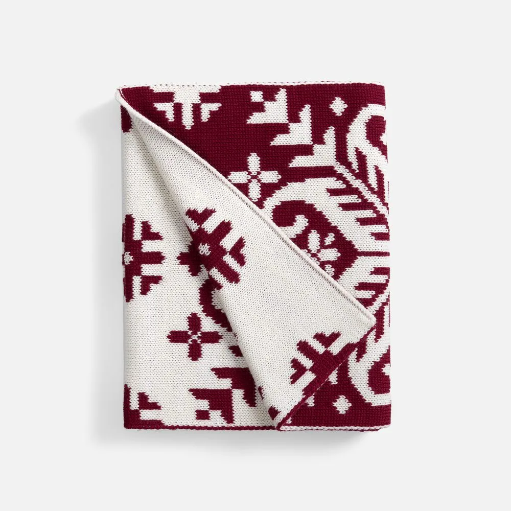 Шарф Wintertude M, красный с белым заказать онлайн с вашим дизайном на заказ в Москве и области