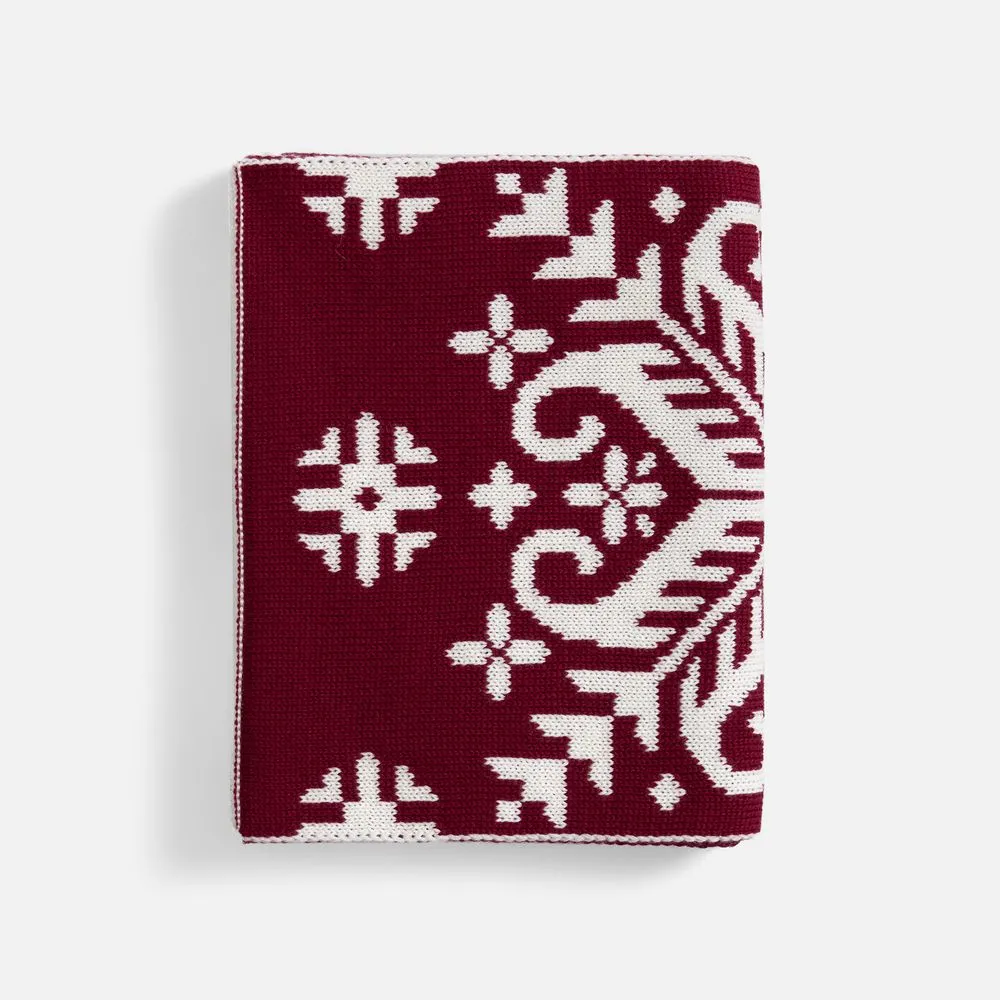 Шарф Wintertude M, красный с белым заказать онлайн с вашим дизайном на заказ в Москве и области