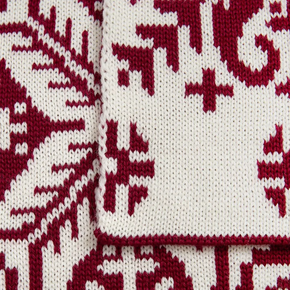 Шарф Wintertude M, красный с белым заказать онлайн с вашим дизайном на заказ в Москве и области