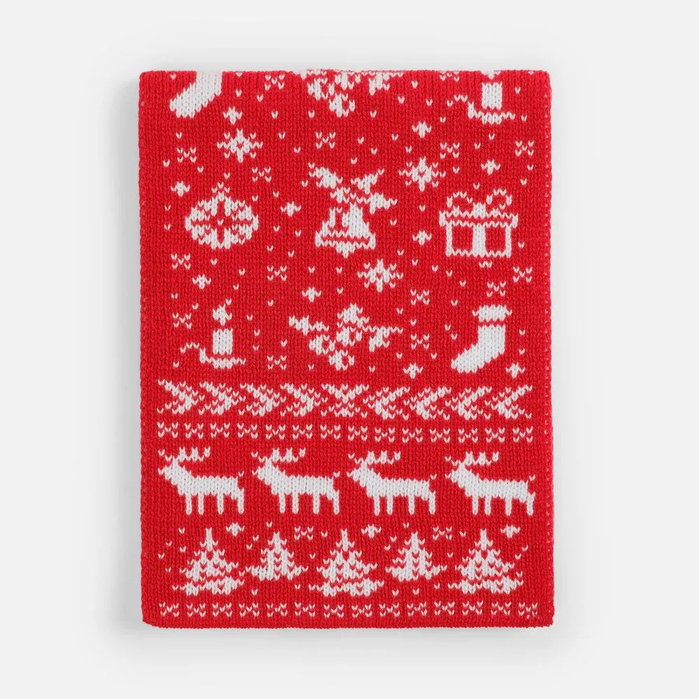 Шарф Holidale, красный с молочным заказать онлайн с вашим дизайном на заказ в Москве и области