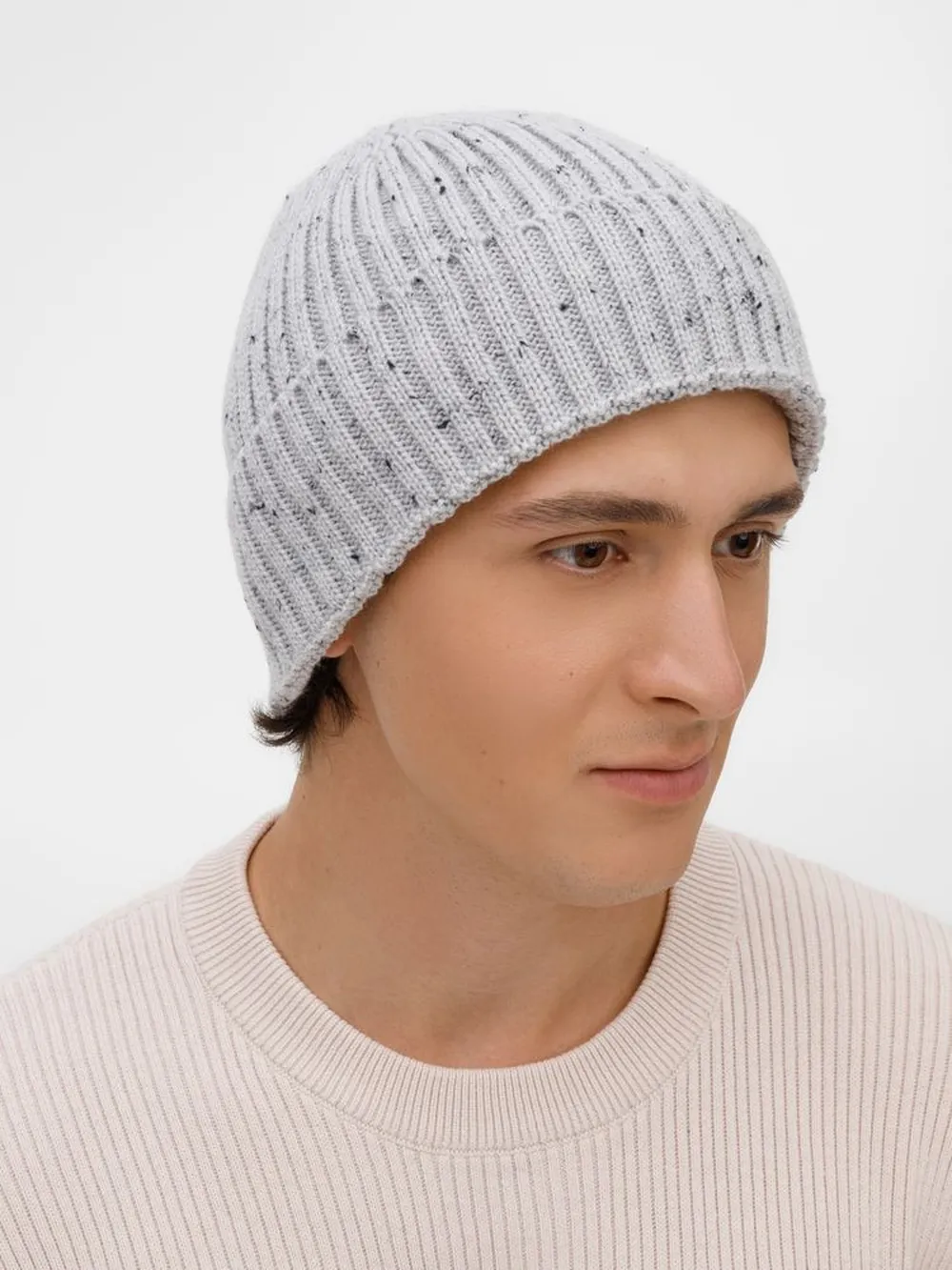 Шапка Spotti, светло-серая заказать онлайн с вашим дизайном на заказ в Москве и области