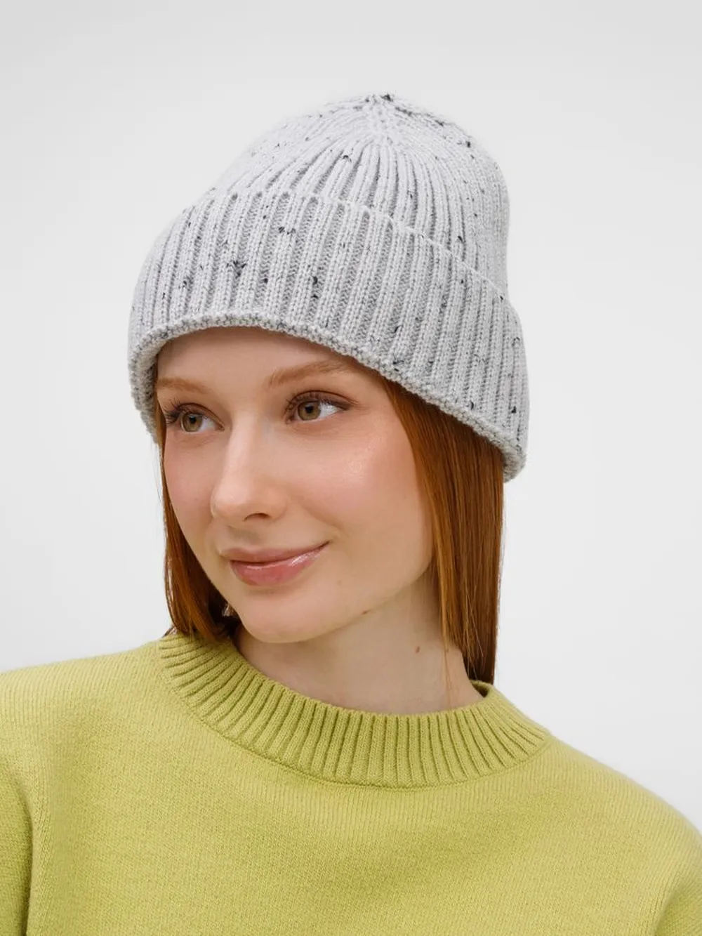 Шапка Spotti, светло-серая заказать онлайн с вашим дизайном на заказ в Москве и области