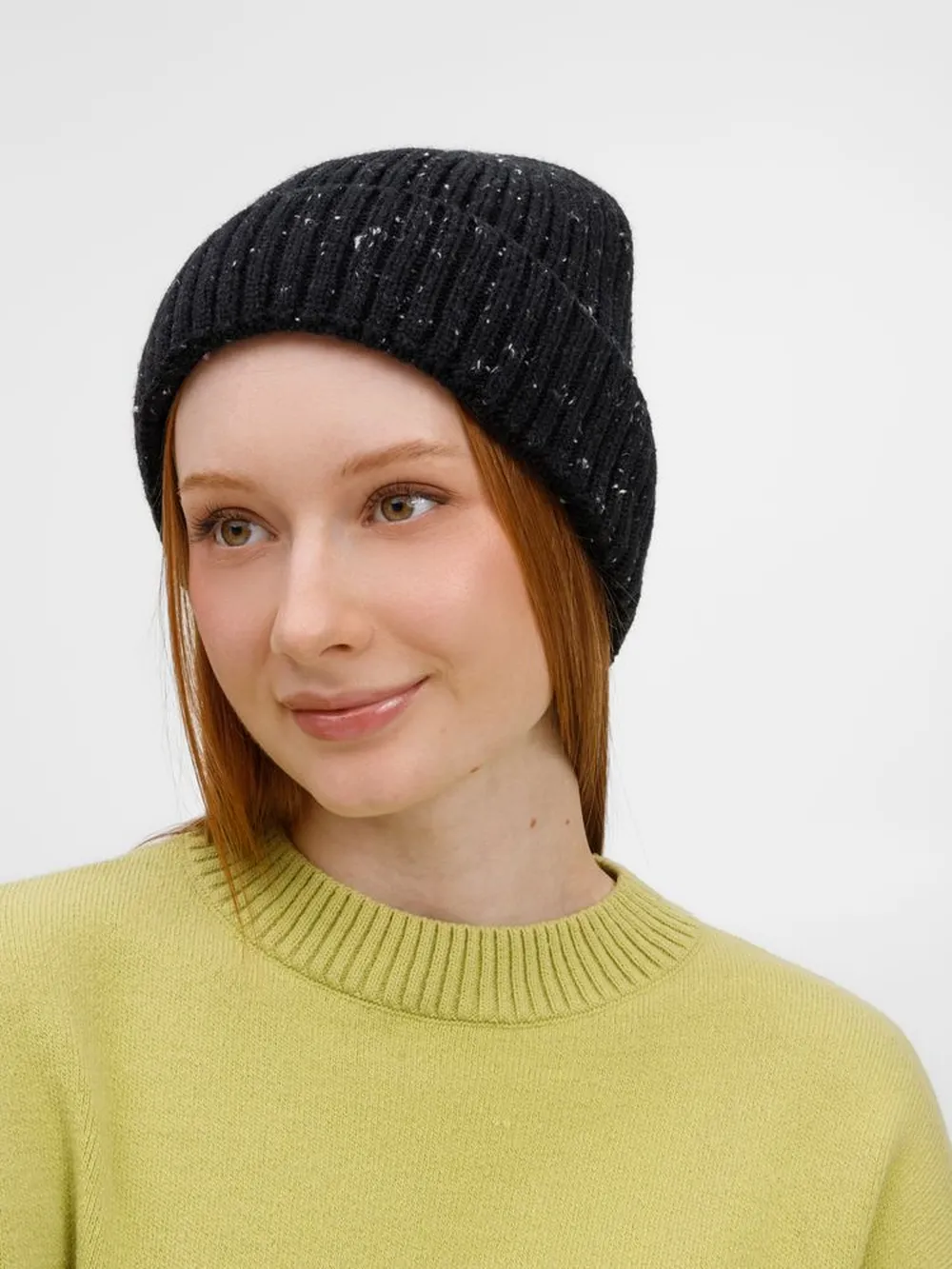 Шапка Spotti, черная заказать онлайн с вашим дизайном на заказ в Москве и области