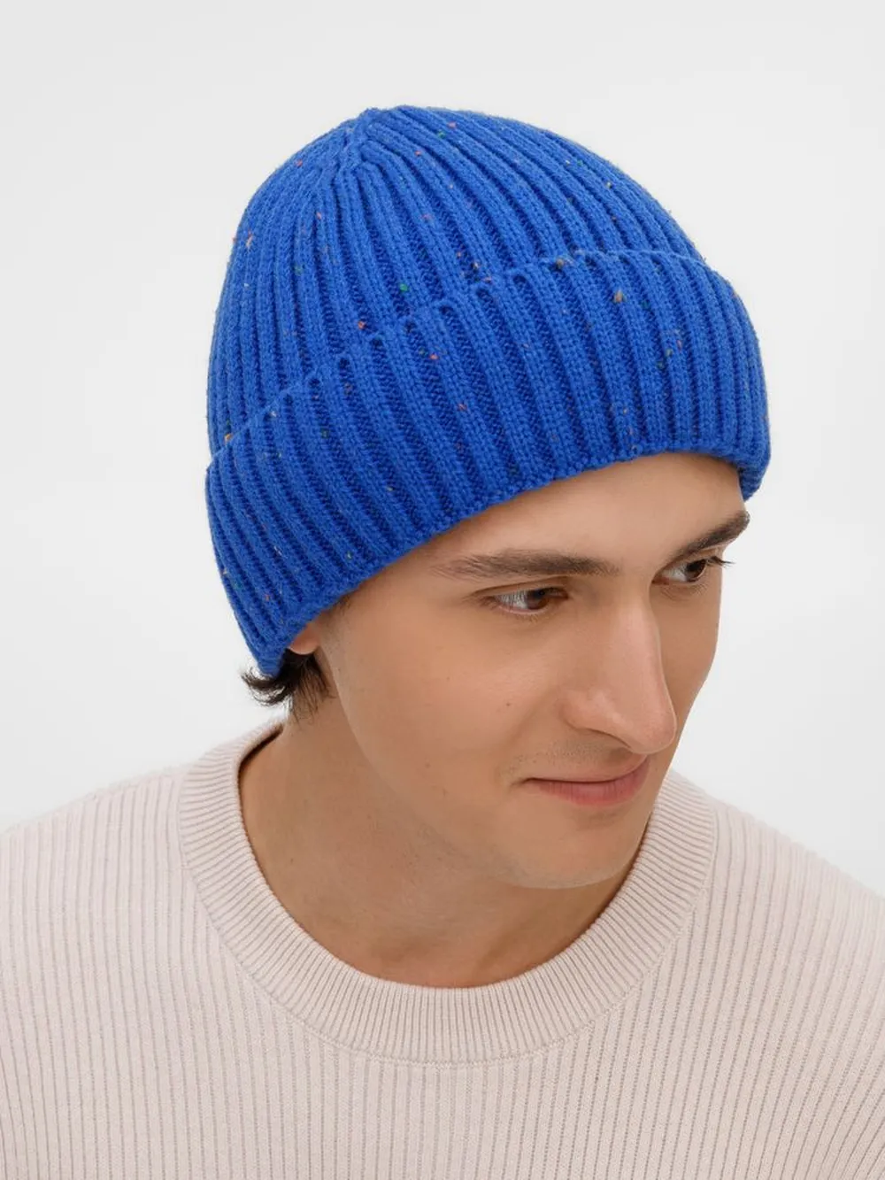 Шапка Spotti, синяя заказать онлайн с вашим дизайном на заказ в Москве и области