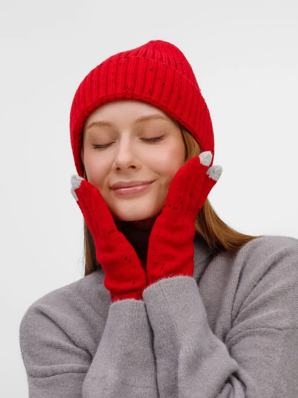 Шапка Spotti, красная заказать онлайн с вашим дизайном на заказ в Москве и области