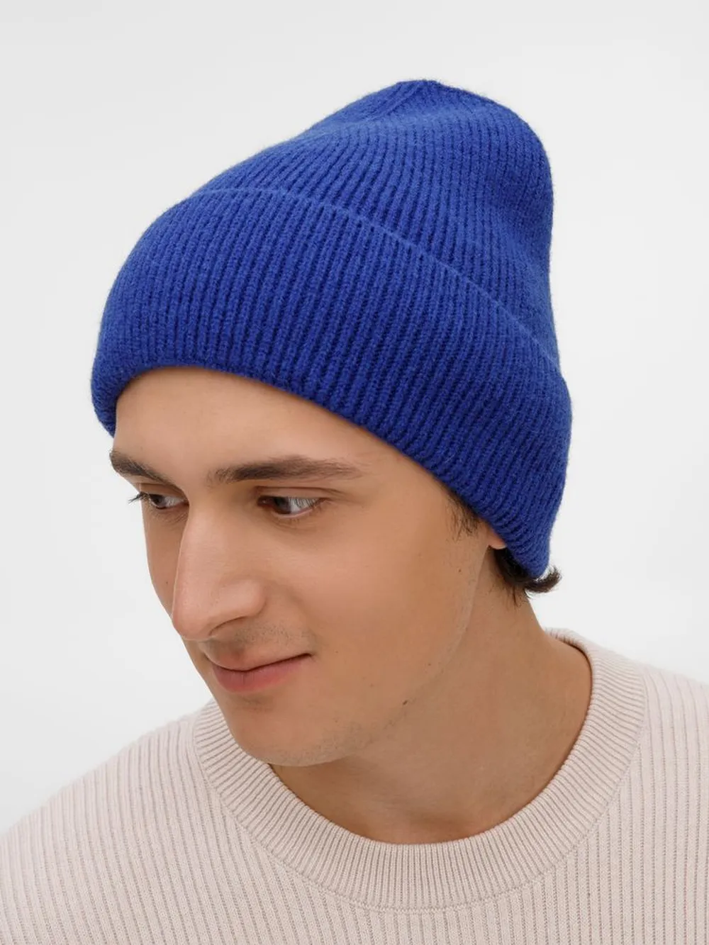 Шапка Color Boom, синяя заказать онлайн с вашим дизайном на заказ в Москве и области