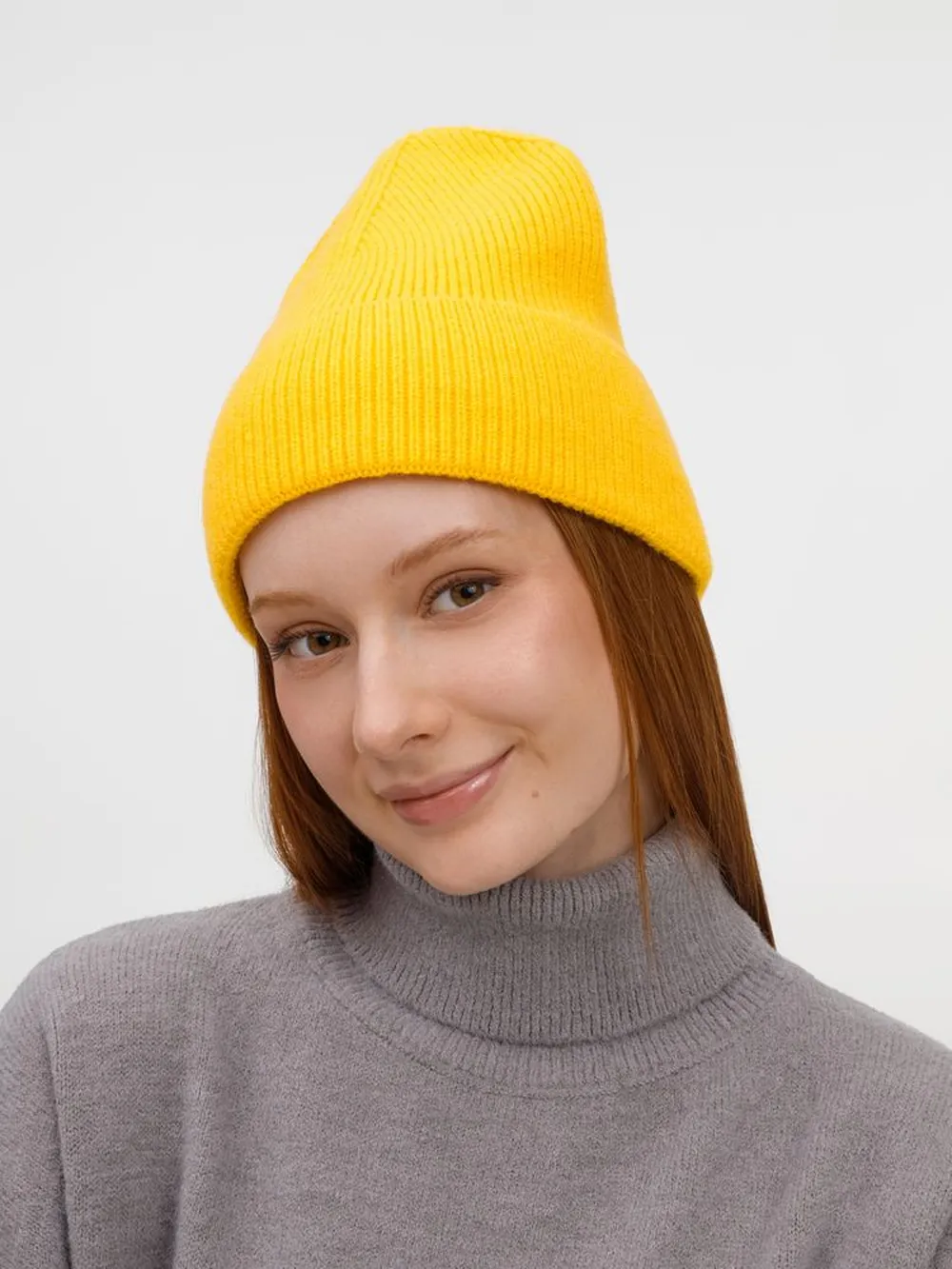 Шапка Color Boom, желтая заказать онлайн с вашим дизайном на заказ в Москве и области