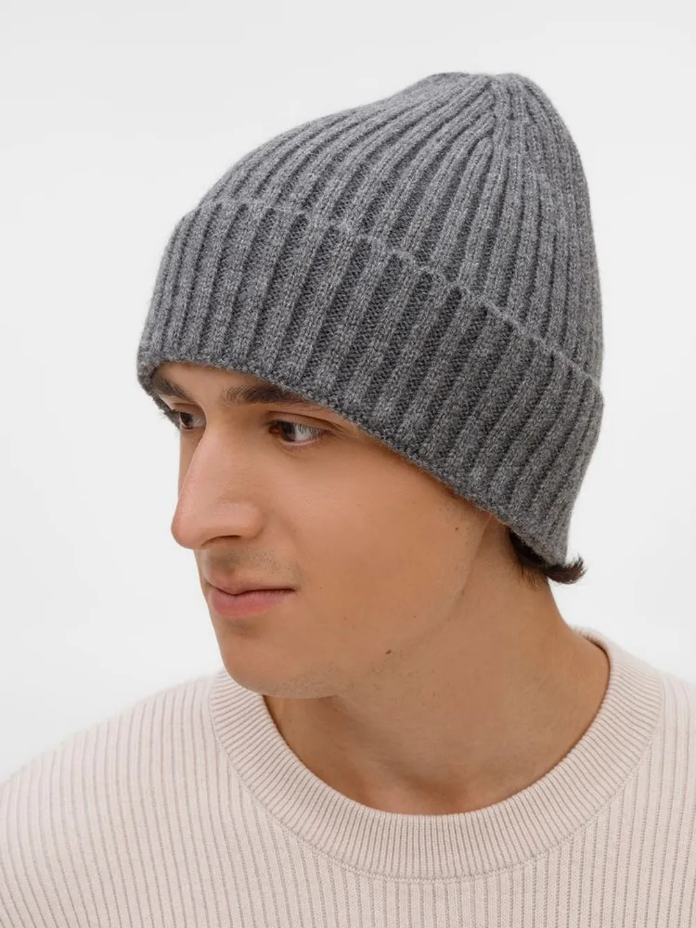 Шапка Laconi, темно-серый меланж заказать онлайн с вашим дизайном на заказ в Москве и области