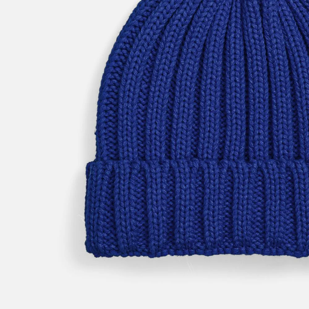 Шапка HappyGo, синяя заказать онлайн с вашим дизайном на заказ в Москве и области