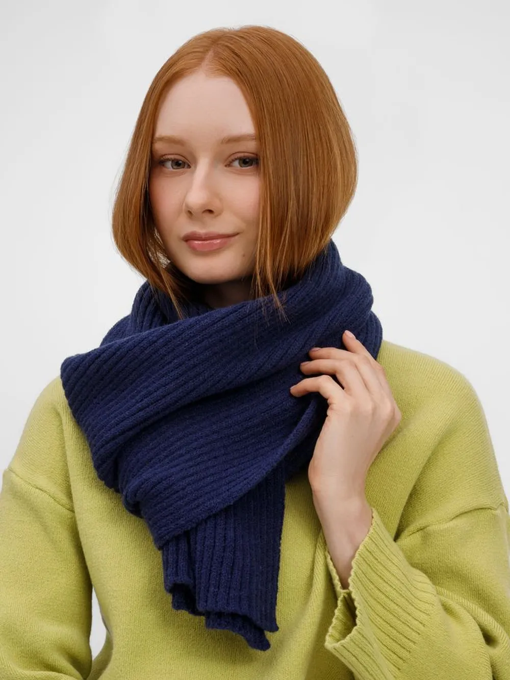 Шарф Laconi, синий заказать онлайн с вашим дизайном на заказ в Москве и области