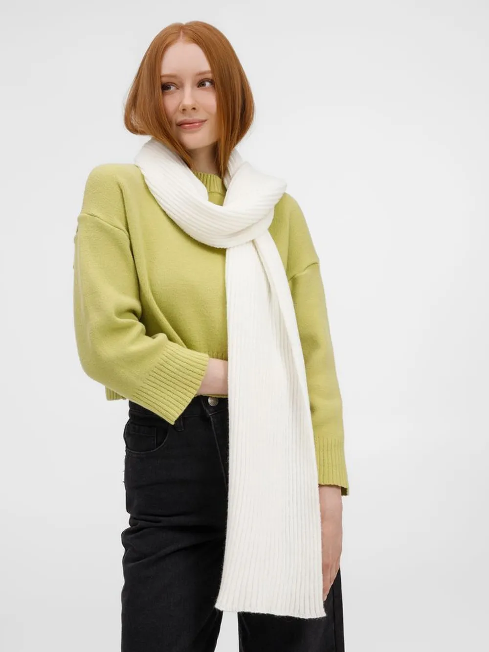 Шарф Laconi, молочно-белый заказать онлайн с вашим дизайном на заказ в Москве и области