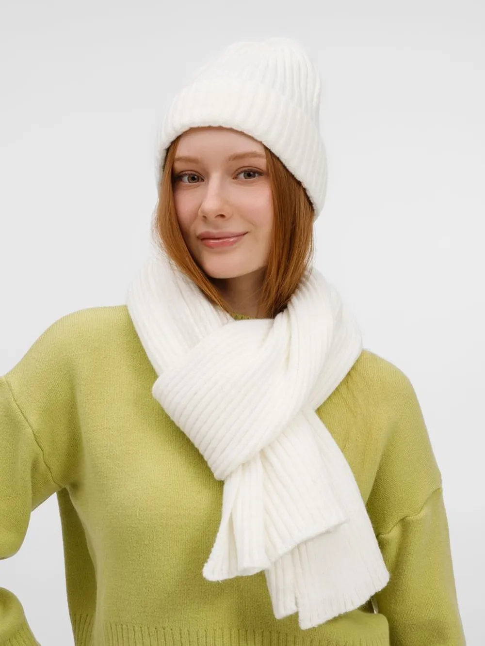 Шарф Laconi, молочно-белый заказать онлайн с вашим дизайном на заказ в Москве и области