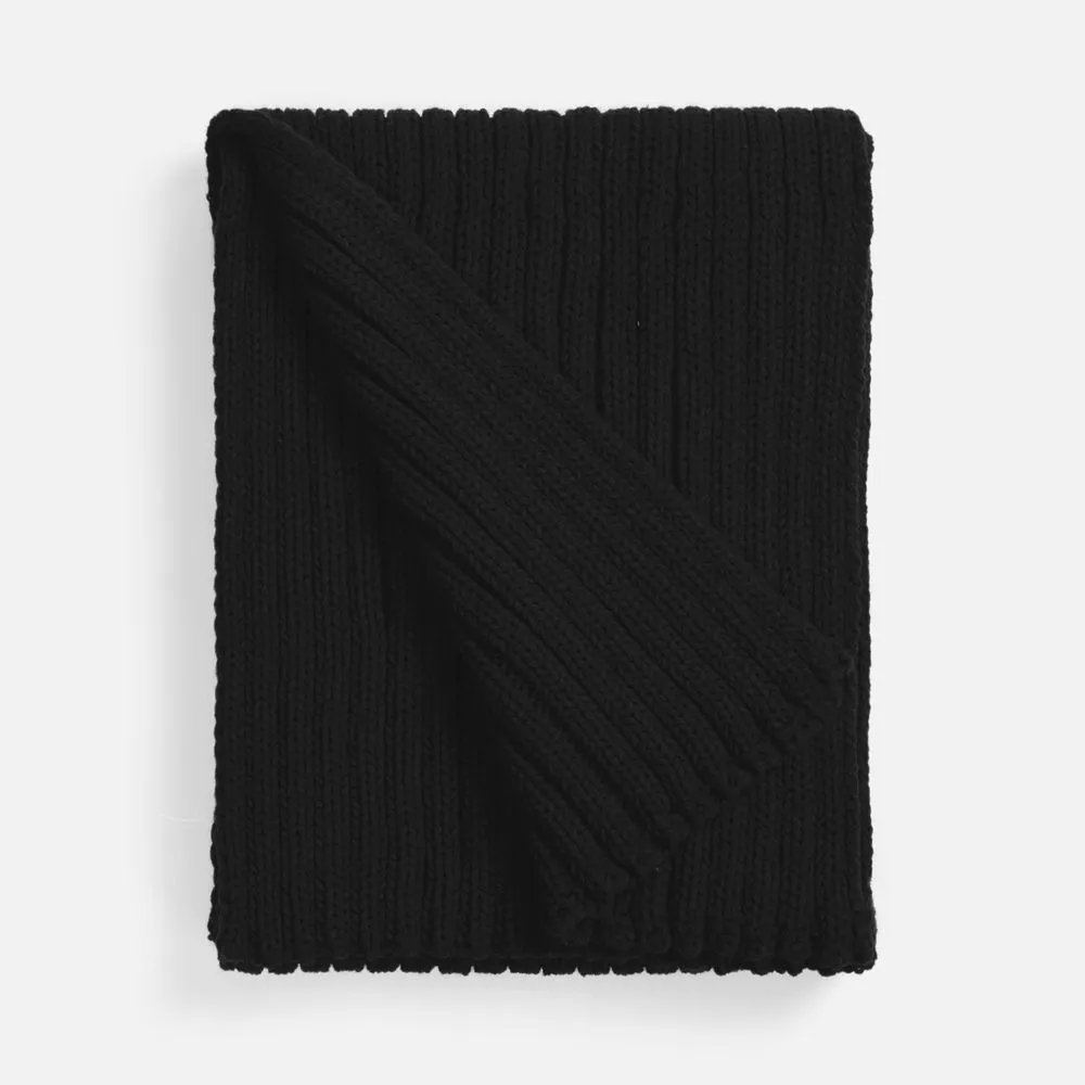 Шарф HappyGo, черный заказать онлайн с вашим дизайном на заказ в Москве и области