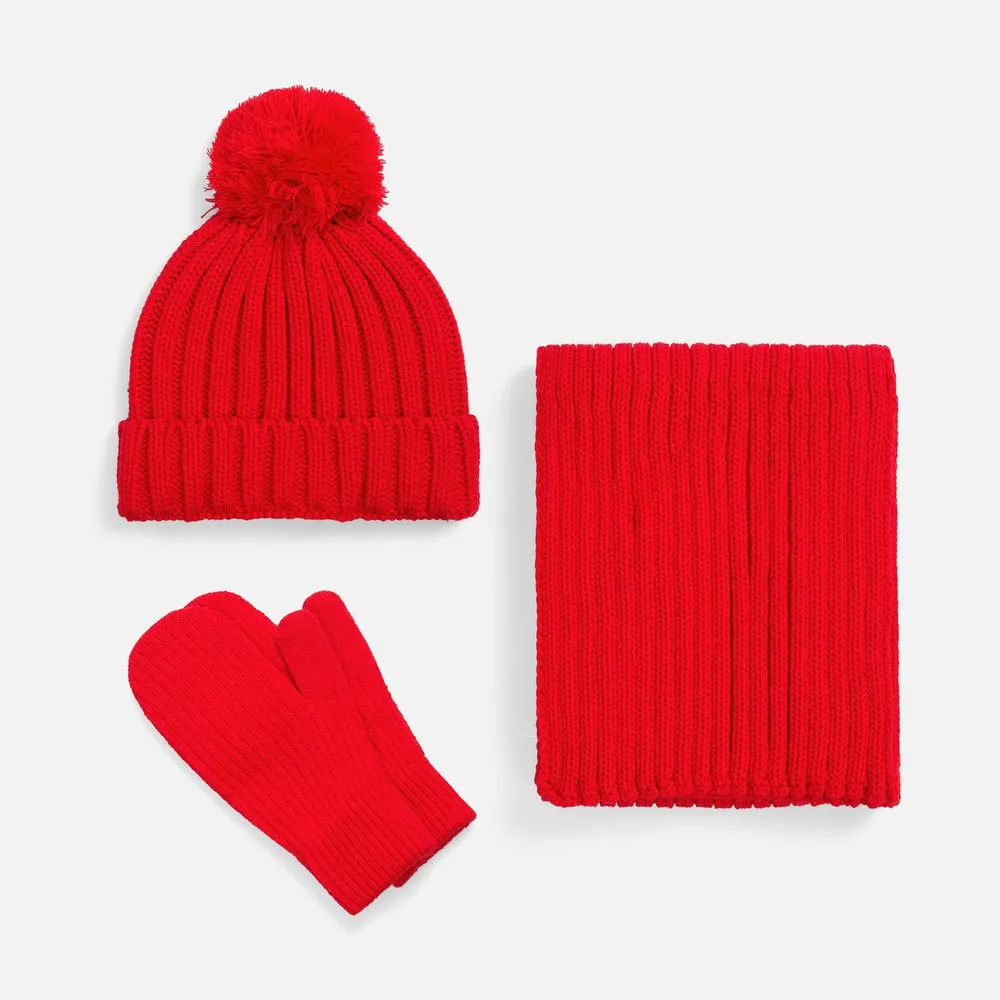 Шарф HappyGo, красный заказать онлайн с вашим дизайном на заказ в Москве и области