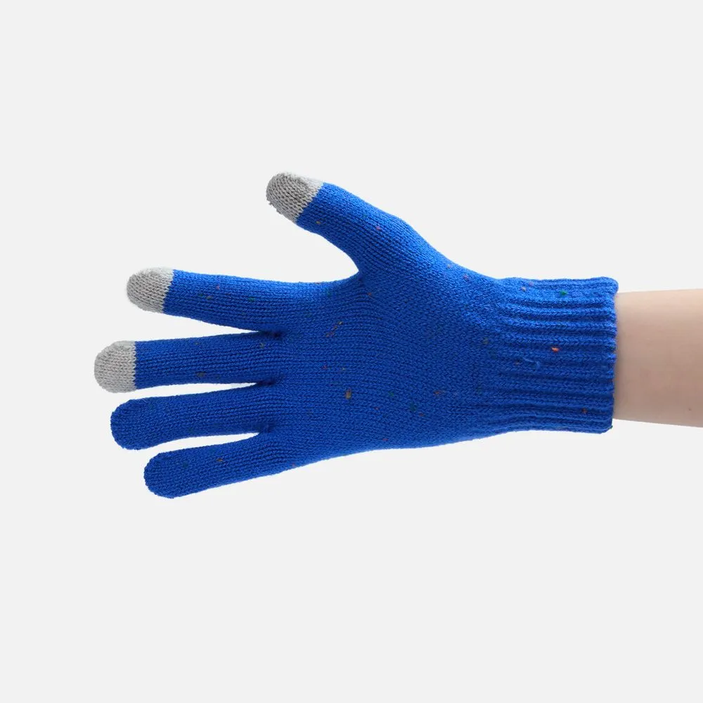 Перчатки сенсорные Spotti Senso, синие заказать онлайн с вашим дизайном на заказ в Москве и области