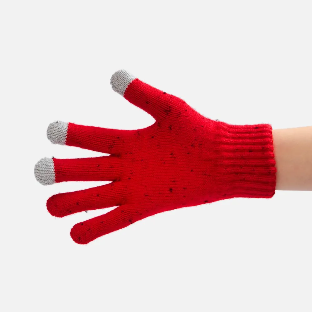 Перчатки сенсорные Spotti Senso, красные заказать онлайн с вашим дизайном на заказ в Москве и области