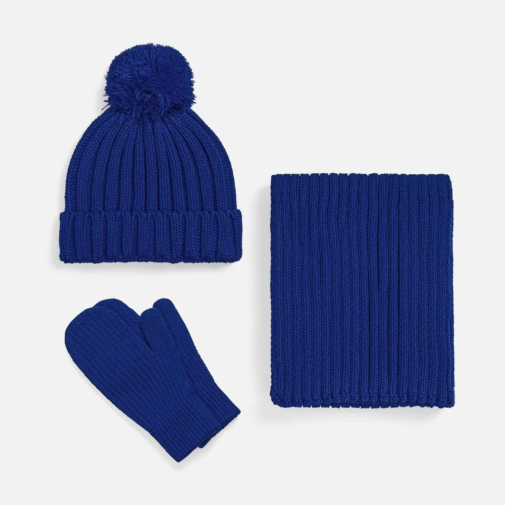 Варежки HappyGo, синие заказать онлайн с вашим дизайном на заказ в Москве и области