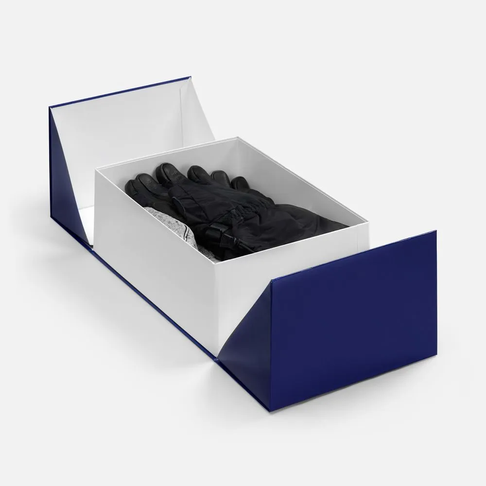 Коробка складная Foldream, M, синяя заказать онлайн с вашим дизайном на заказ в Москве и области