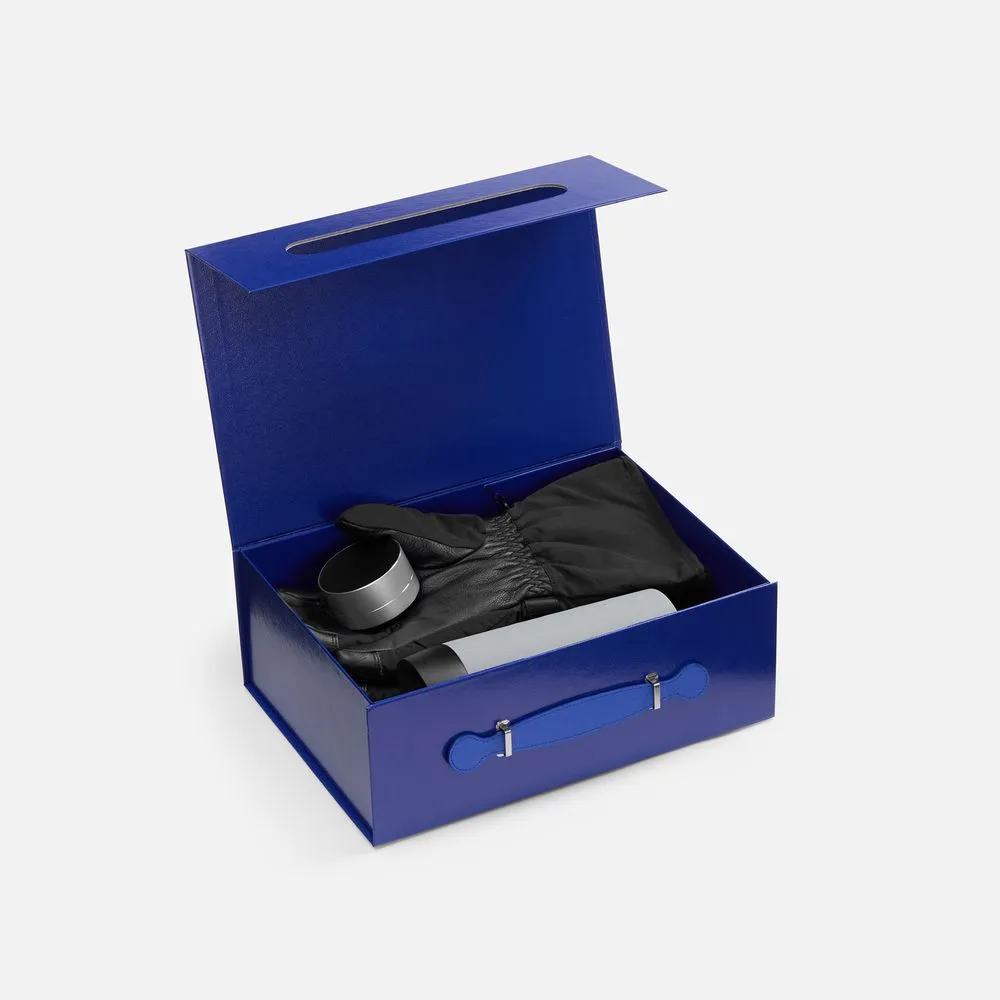 Коробка складная Holdfold, M, синяя заказать онлайн с вашим дизайном на заказ в Москве и области