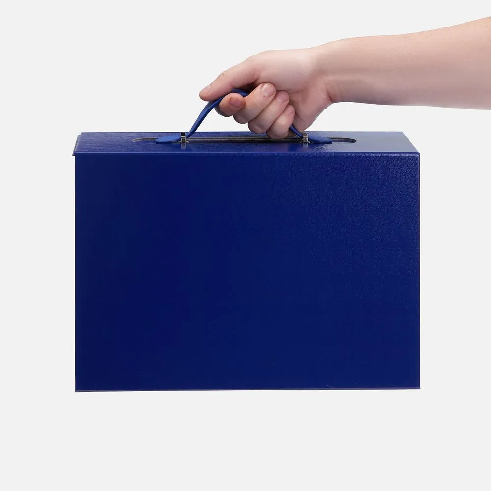 Коробка складная Holdfold, M, синяя заказать онлайн с вашим дизайном на заказ в Москве и области