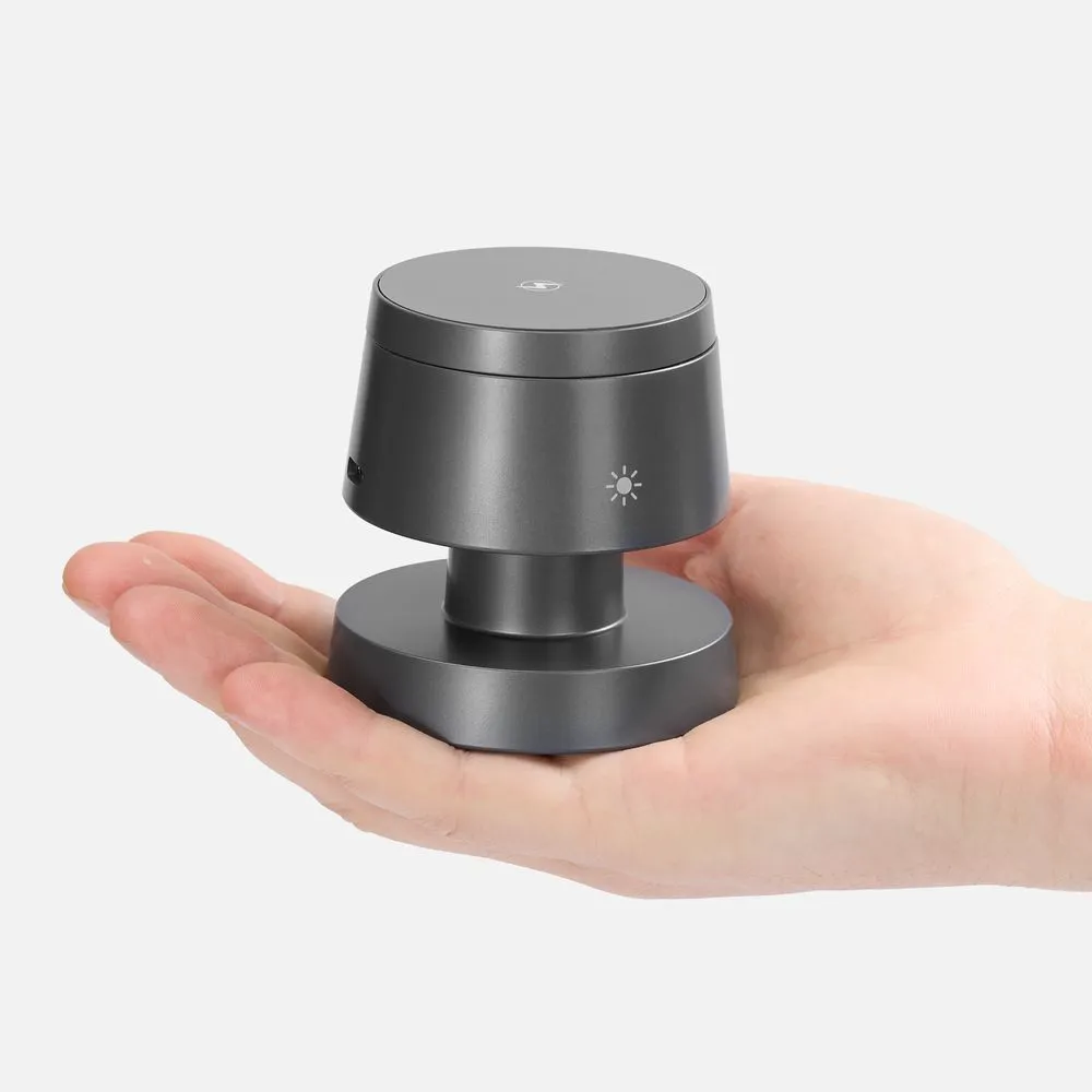 Станция беспроводной зарядки с подсветкой Lume, серая заказать онлайн с вашим дизайном на заказ в Москве и области