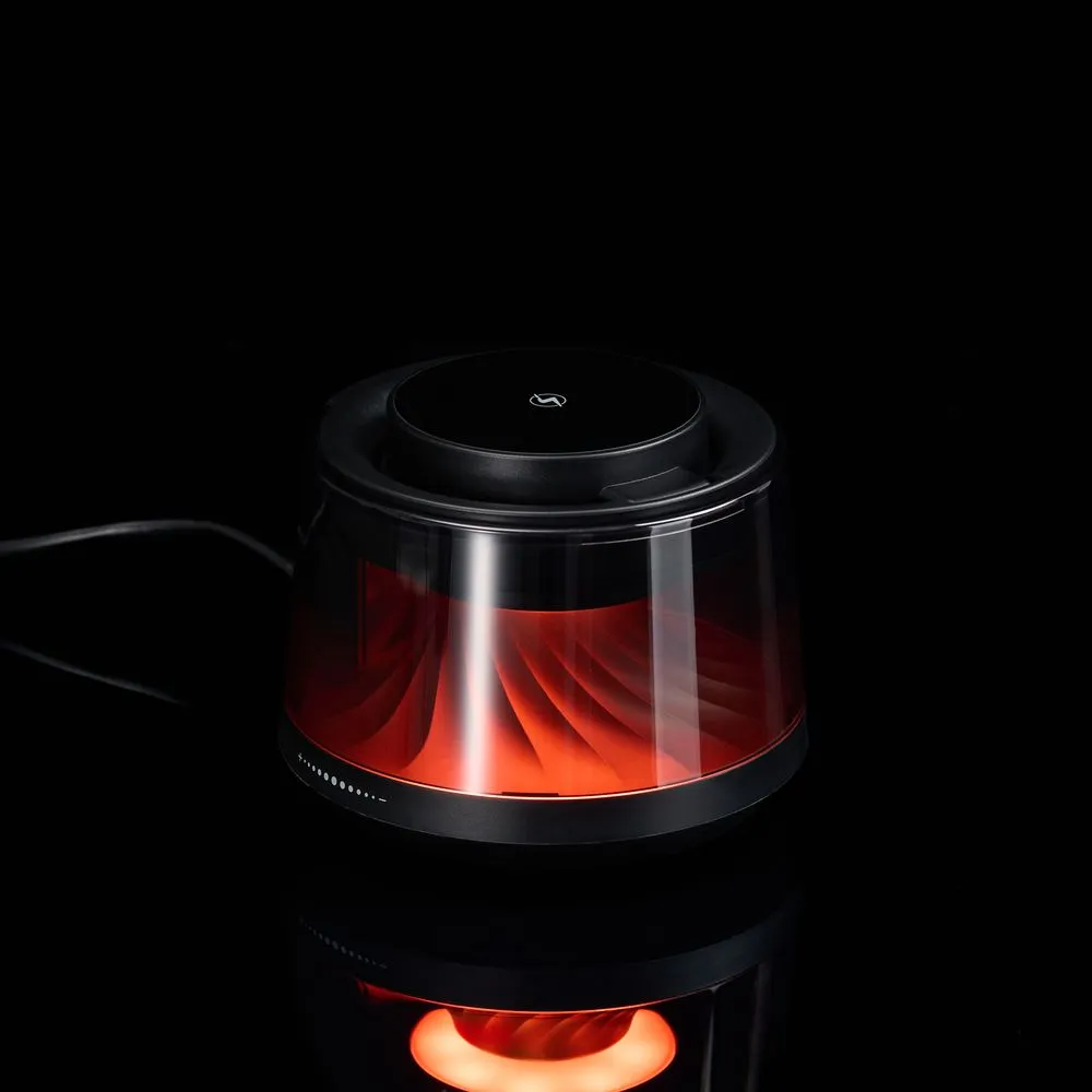 Bluetooth-колонка с подсветкой и беспроводной зарядкой Quantium, черная заказать онлайн с вашим дизайном на заказ в Москве и области