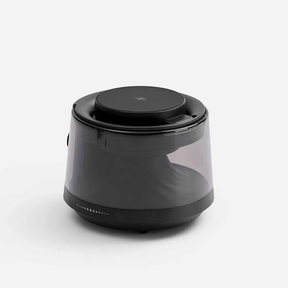 Bluetooth-колонка с подсветкой и беспроводной зарядкой Quantium, черная заказать онлайн с вашим дизайном на заказ в Москве и области