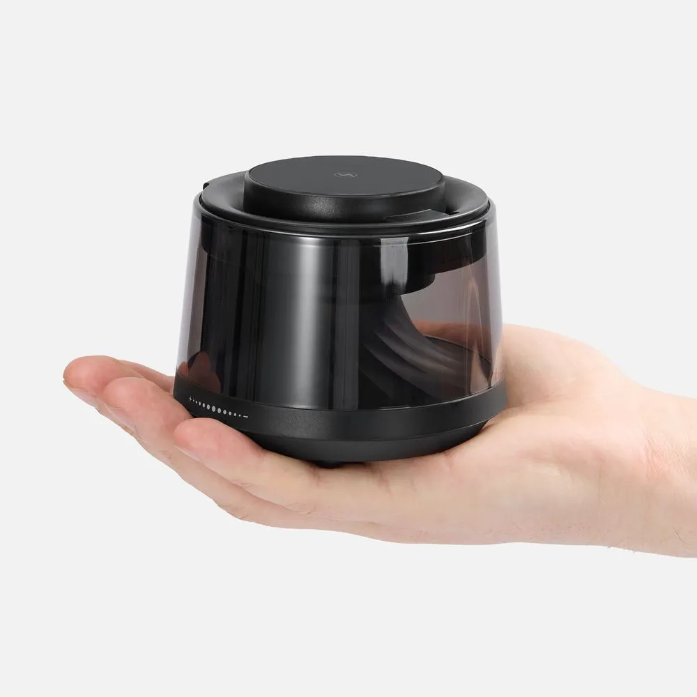 Bluetooth-колонка с подсветкой и беспроводной зарядкой Quantium, черная заказать онлайн с вашим дизайном на заказ в Москве и области