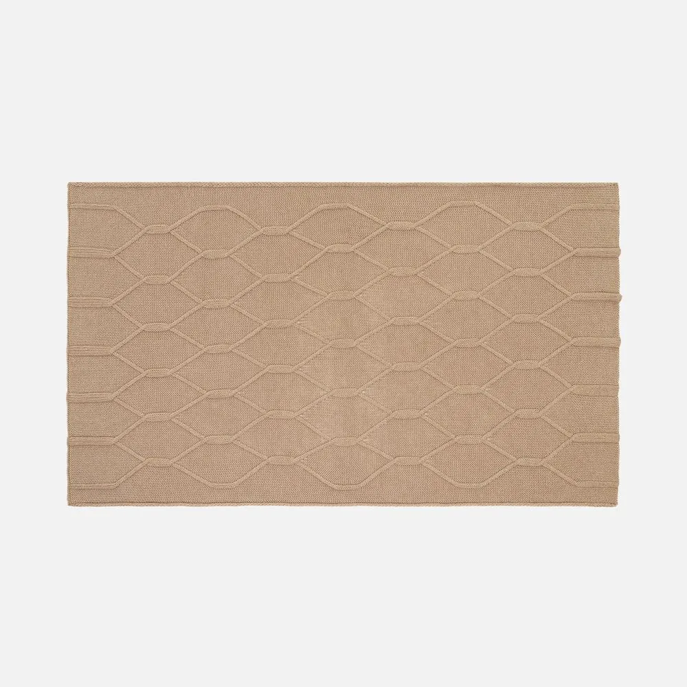 Плед Curve Verve, бежевый меланж заказать онлайн с вашим дизайном на заказ в Москве и области