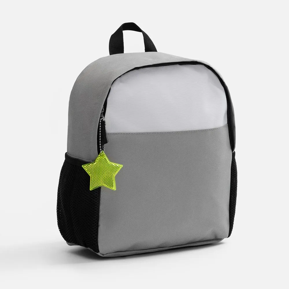 Пешеходный светоотражатель с цепочкой «Звезда», желтый неон заказать онлайн с вашим дизайном на заказ в Москве и области