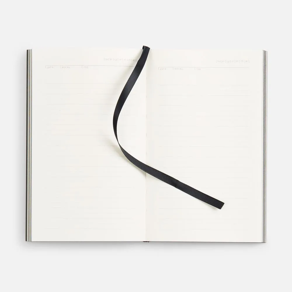 Ежедневник Flat Mini, недатированный, черный заказать онлайн с вашим дизайном на заказ в Москве и области