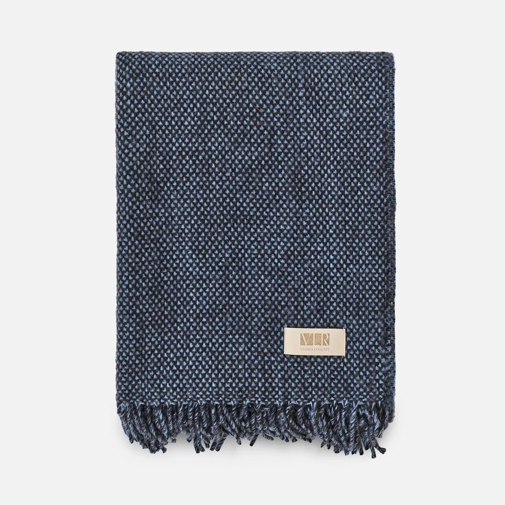 Плед Deepak, синий заказать онлайн с вашим дизайном на заказ в Москве и области