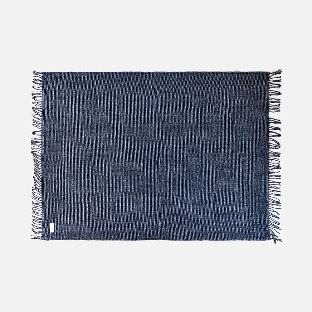 Плед Deepak, синий заказать онлайн с вашим дизайном на заказ в Москве и области