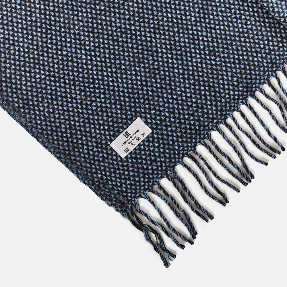 Плед Deepak, синий заказать онлайн с вашим дизайном на заказ в Москве и области