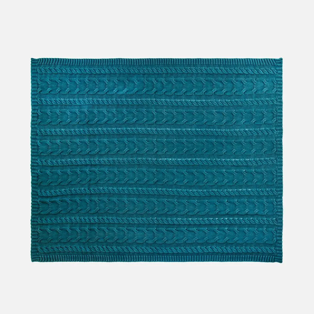 Плед Hygge, темно-зеленый заказать онлайн с вашим дизайном на заказ в Москве и области