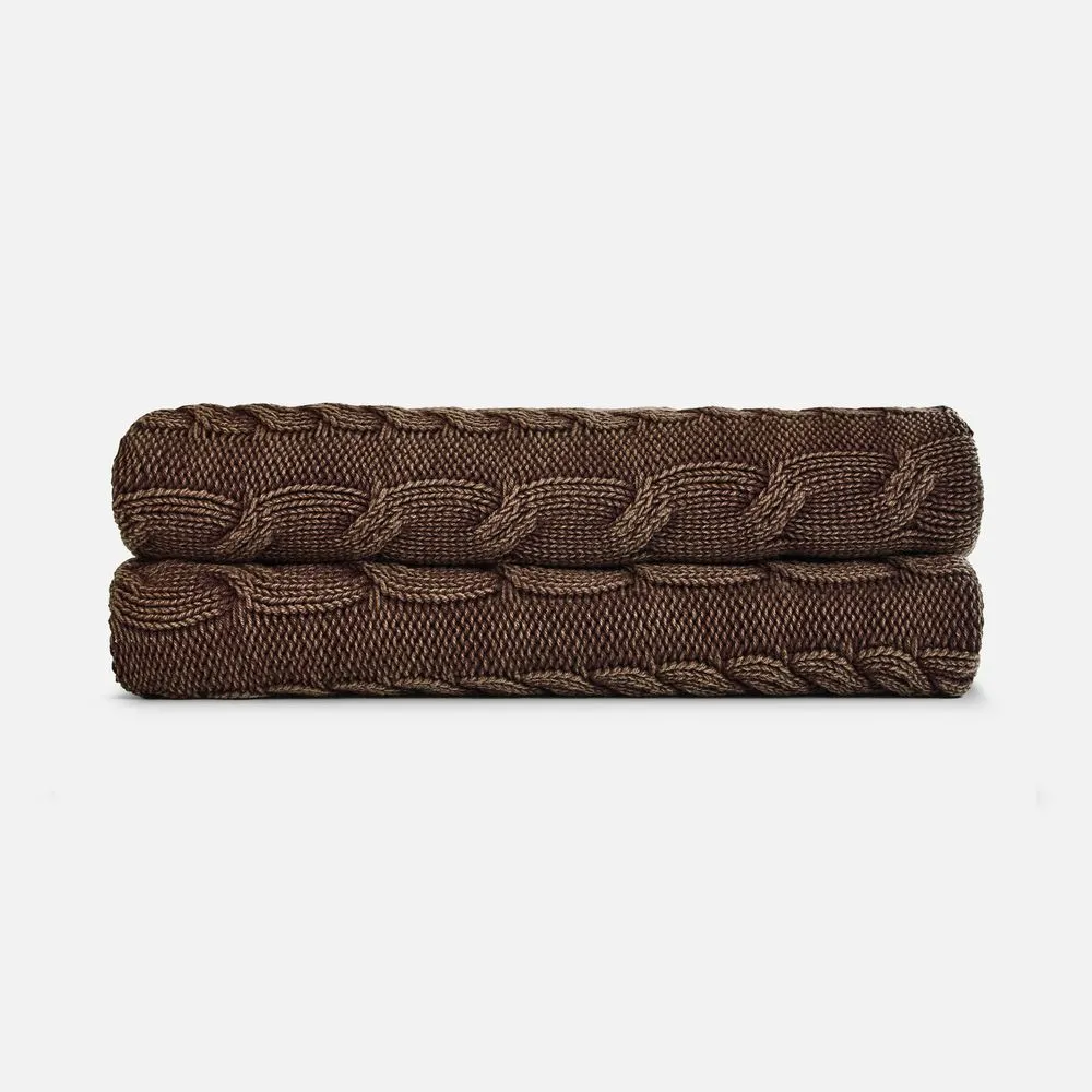 Плед Hygge, коричневый заказать онлайн с вашим дизайном на заказ в Москве и области