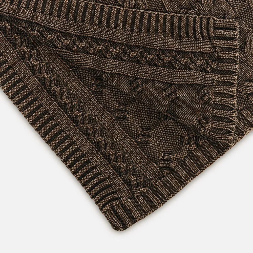 Плед Hygge, коричневый заказать онлайн с вашим дизайном на заказ в Москве и области