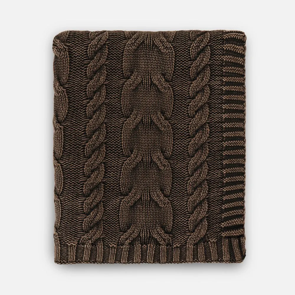 Плед Hygge, коричневый заказать онлайн с вашим дизайном на заказ в Москве и области