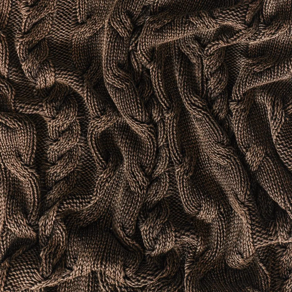 Плед Hygge, коричневый заказать онлайн с вашим дизайном на заказ в Москве и области