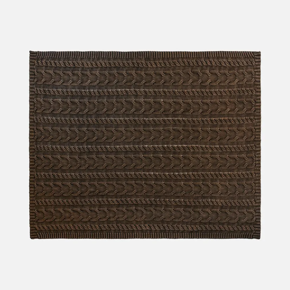 Плед Hygge, коричневый заказать онлайн с вашим дизайном на заказ в Москве и области