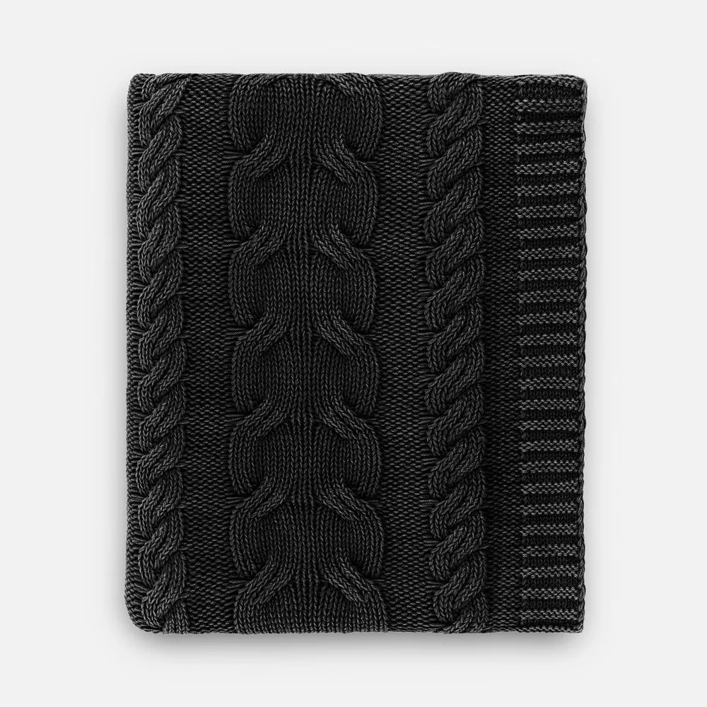 Плед Hygge, темно-серый заказать онлайн с вашим дизайном на заказ в Москве и области