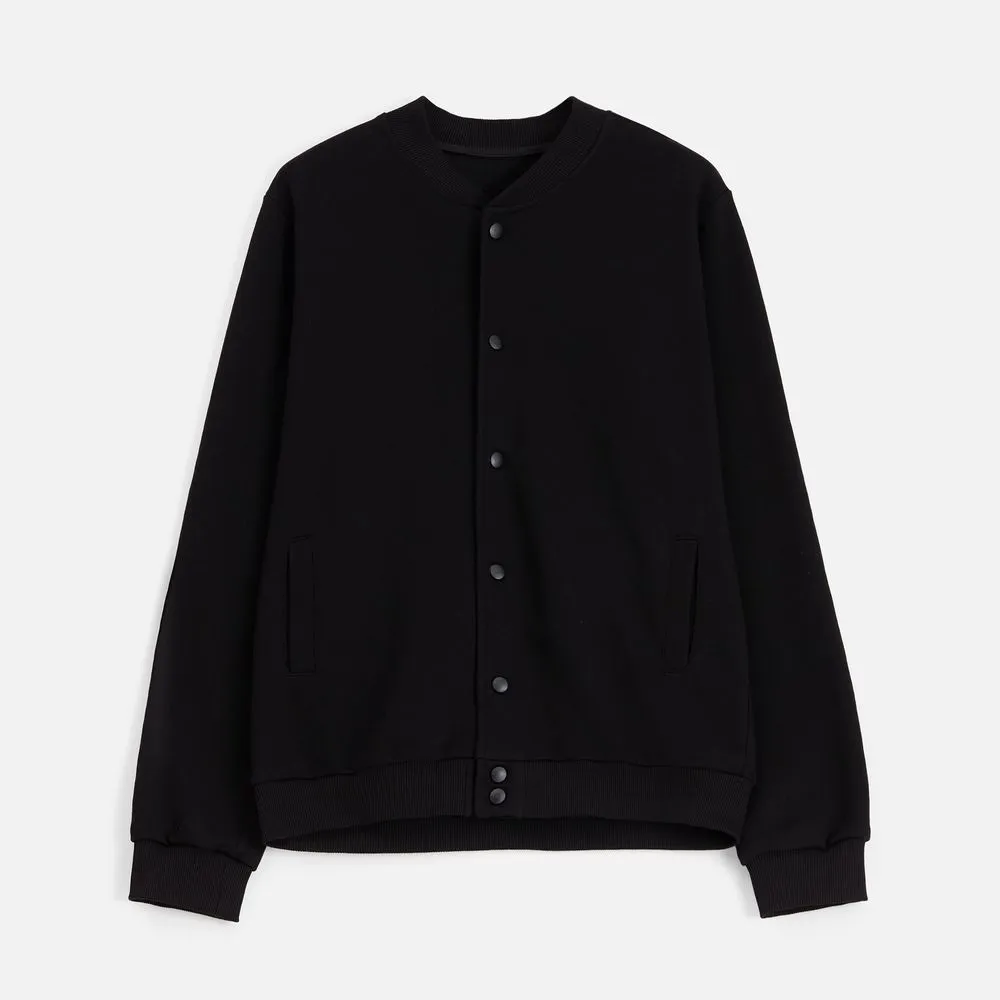 Бомбер унисекс Nuppu, черный заказать онлайн с вашим дизайном на заказ в Москве и области