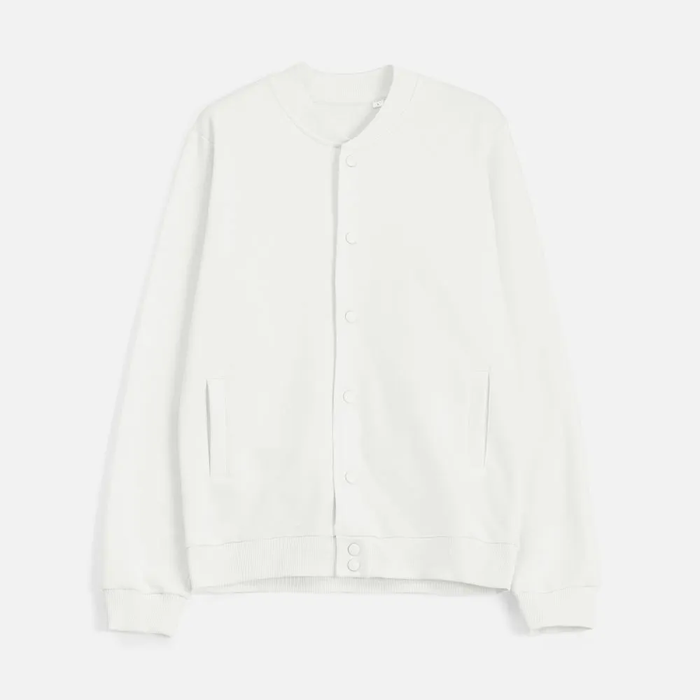 Бомбер унисекс Nuppu, молочно-белый заказать онлайн с вашим дизайном на заказ в Москве и области