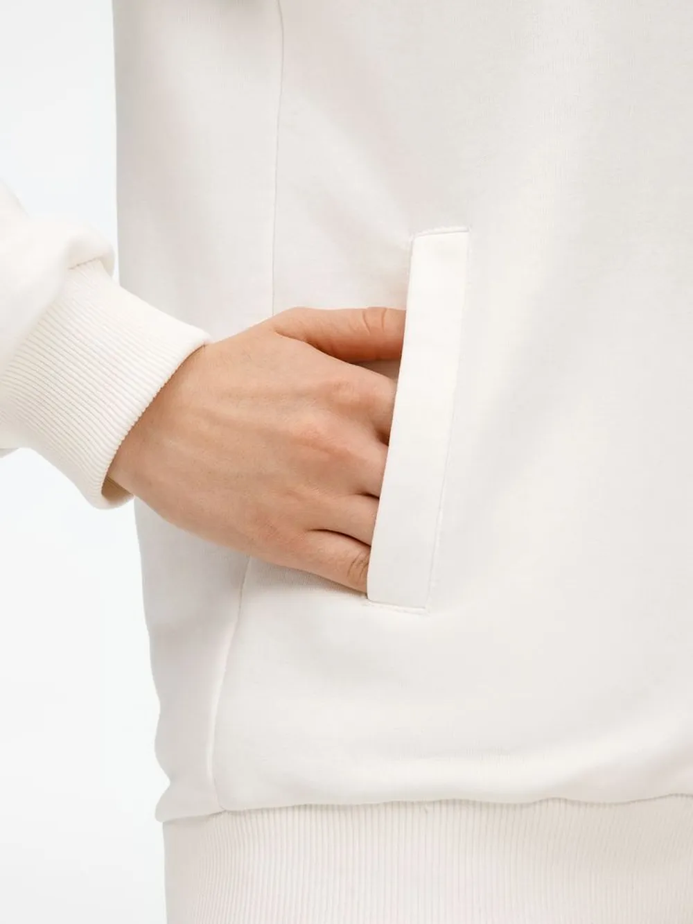 Бомбер унисекс Nuppu, молочно-белый заказать онлайн с вашим дизайном на заказ в Москве и области