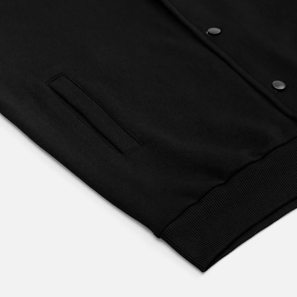 Бомбер унисекс AtmosWear, черный заказать онлайн с вашим дизайном на заказ в Москве и области