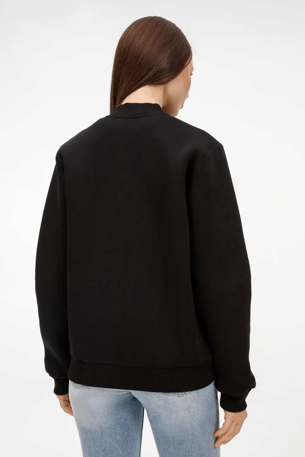 Бомбер унисекс AtmosWear, черный заказать онлайн с вашим дизайном на заказ в Москве и области