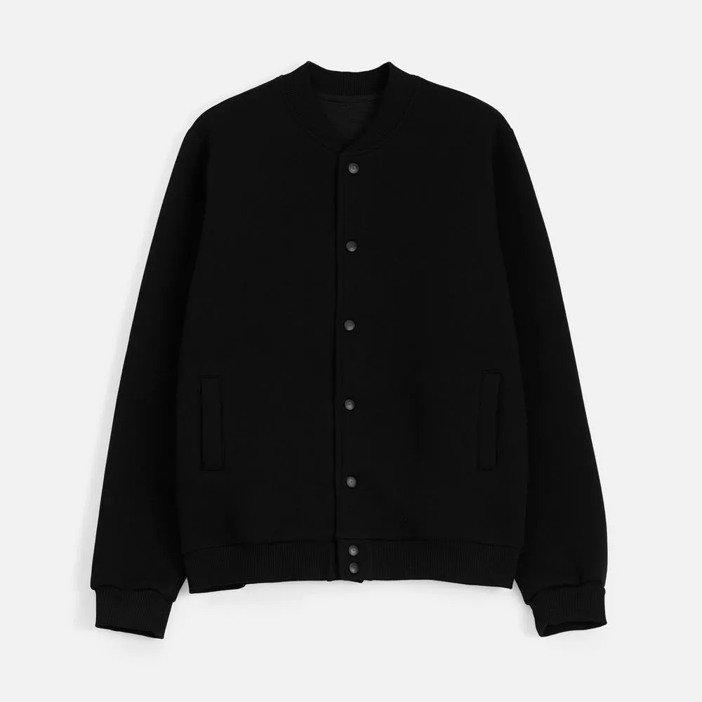 Бомбер унисекс AtmosWear, черный заказать онлайн с вашим дизайном на заказ в Москве и области